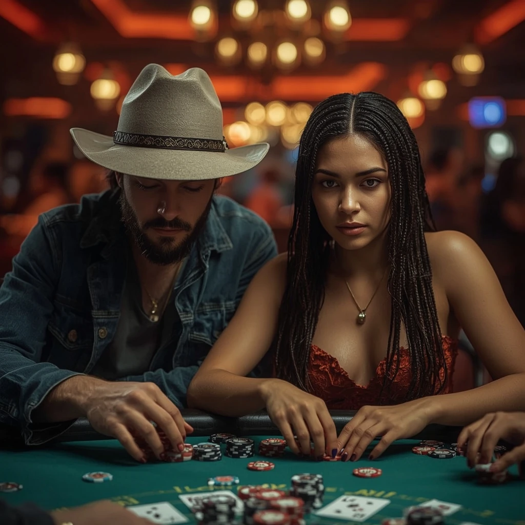 foto di due giocatori di poker DENDY CASINO